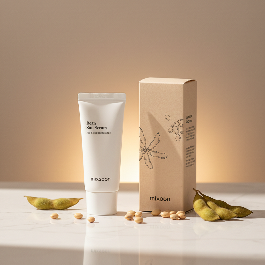 Mixsoon Bean Sun Serum - Con caja y soybeans